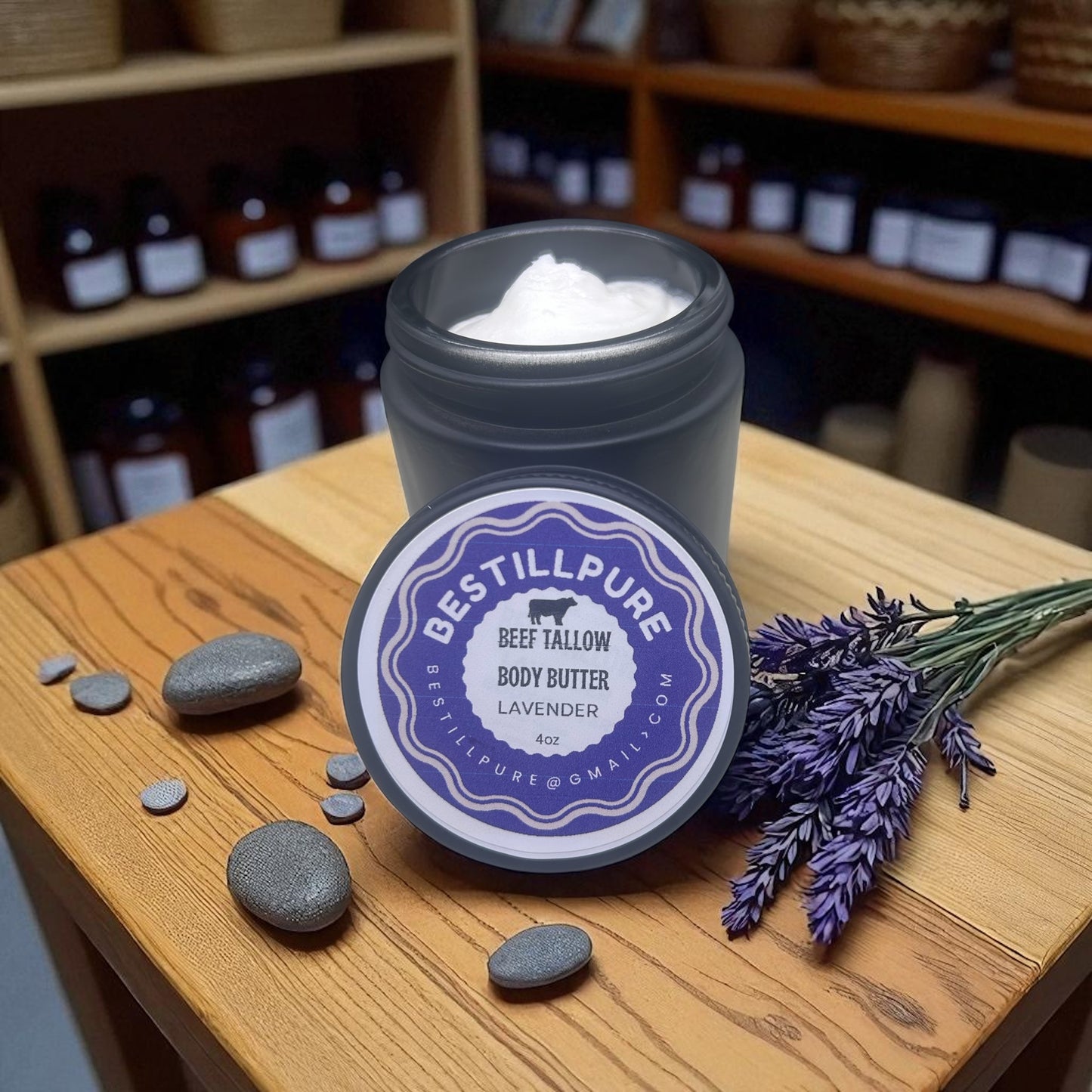 Beef Tallow BodyButter - Non Greasy, 4 oz