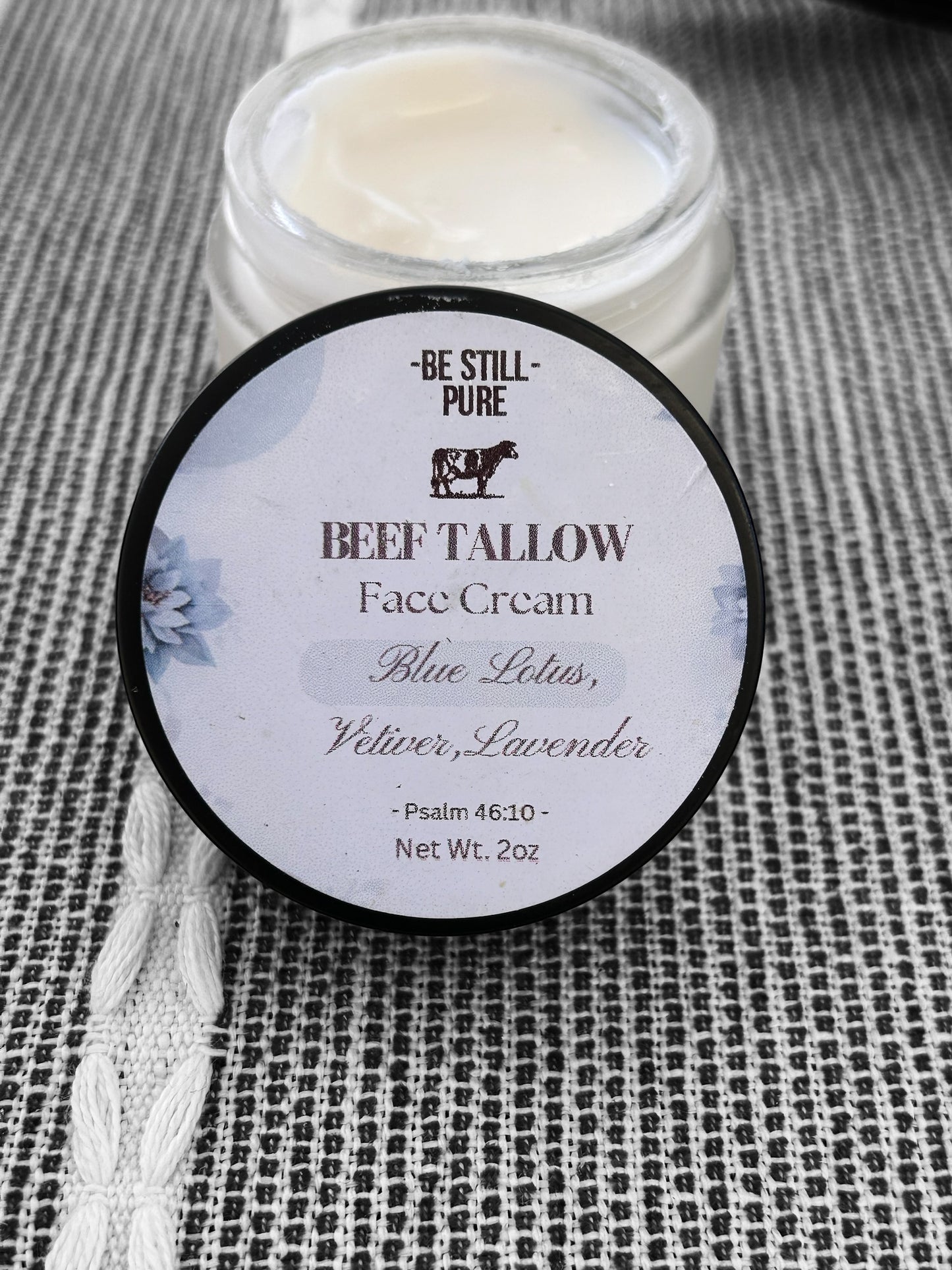 Beef Tallow- Face Cream Blue Lotus