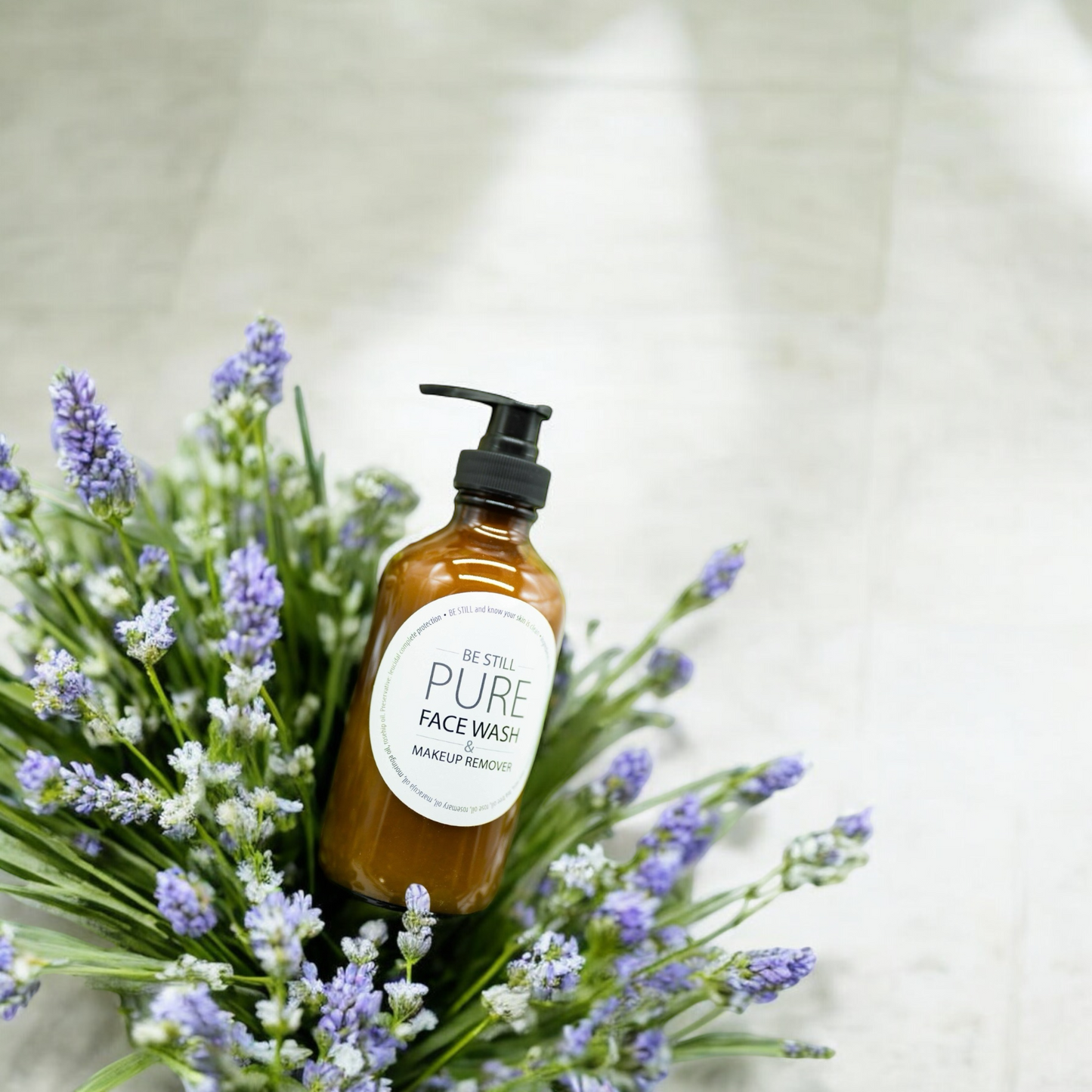 "Tranquil Cleanse: Lavender Organic Makeup Remover"