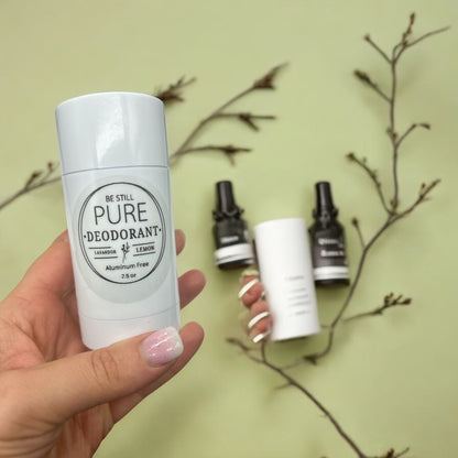 “Pure Harmony Vegan Deodorant: Lavender, Lemon & Manuka Blend”