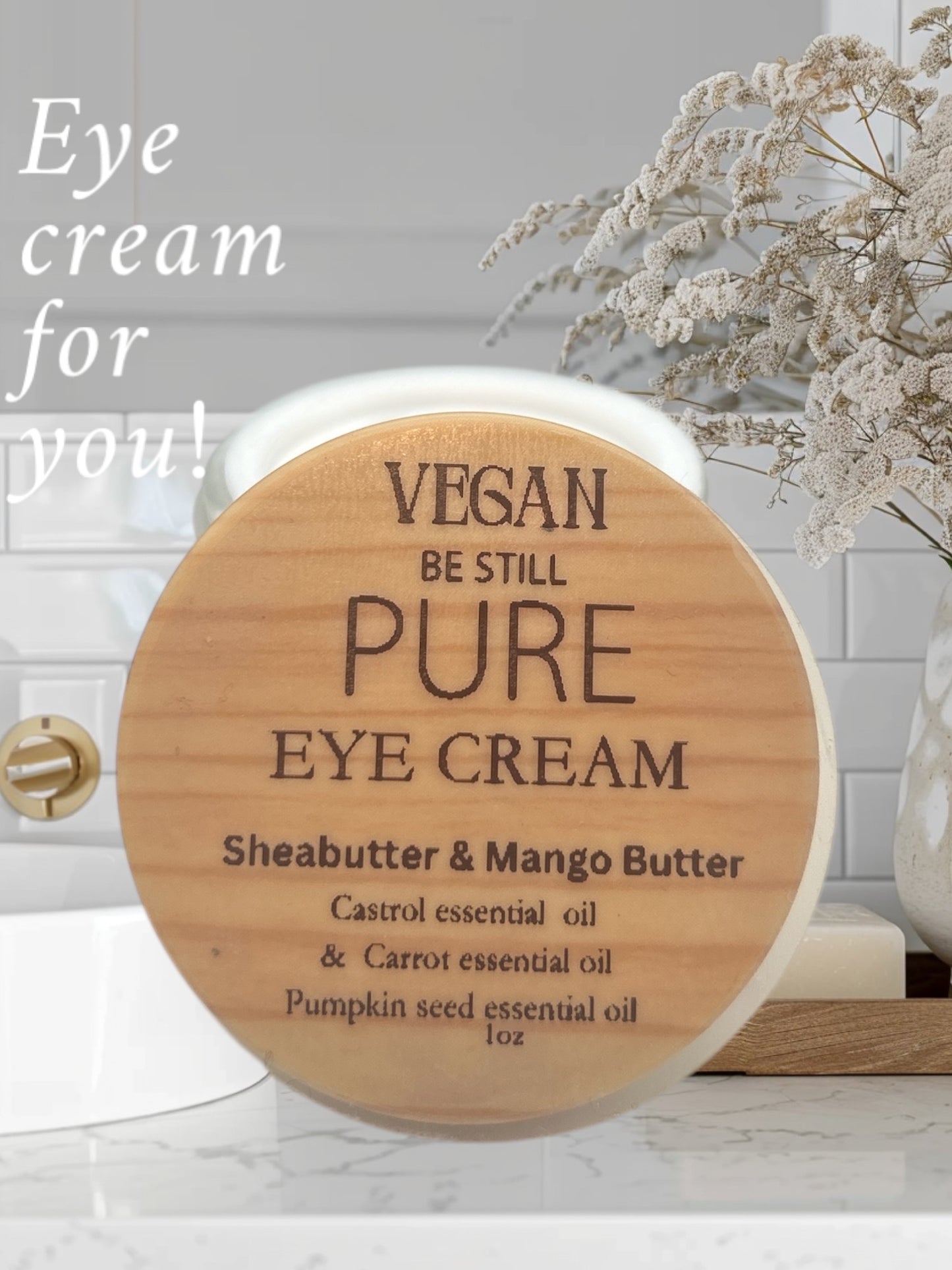 “Revitalizing Vegan Eye Cream”