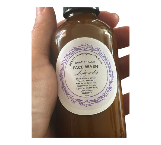Goats Tallow Face Cleanser. - used organic Tallow