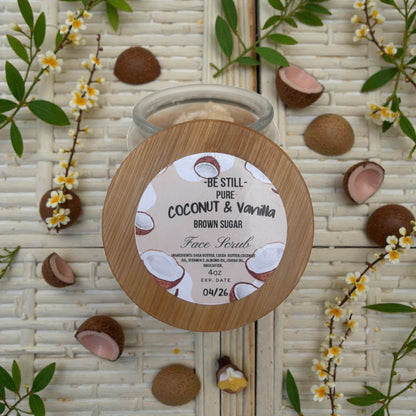 “Velvet Glow Cocoa & Coconut Face Scrub”
