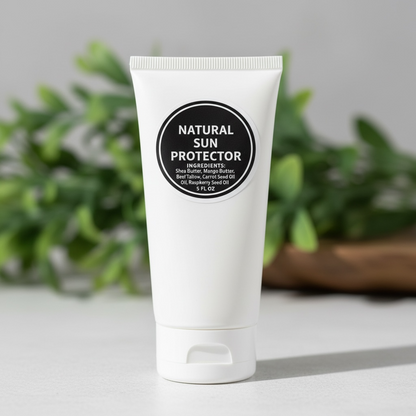 Beef tallow Sun Protector - Zinc Carrot seed Oil , Raspberry oil