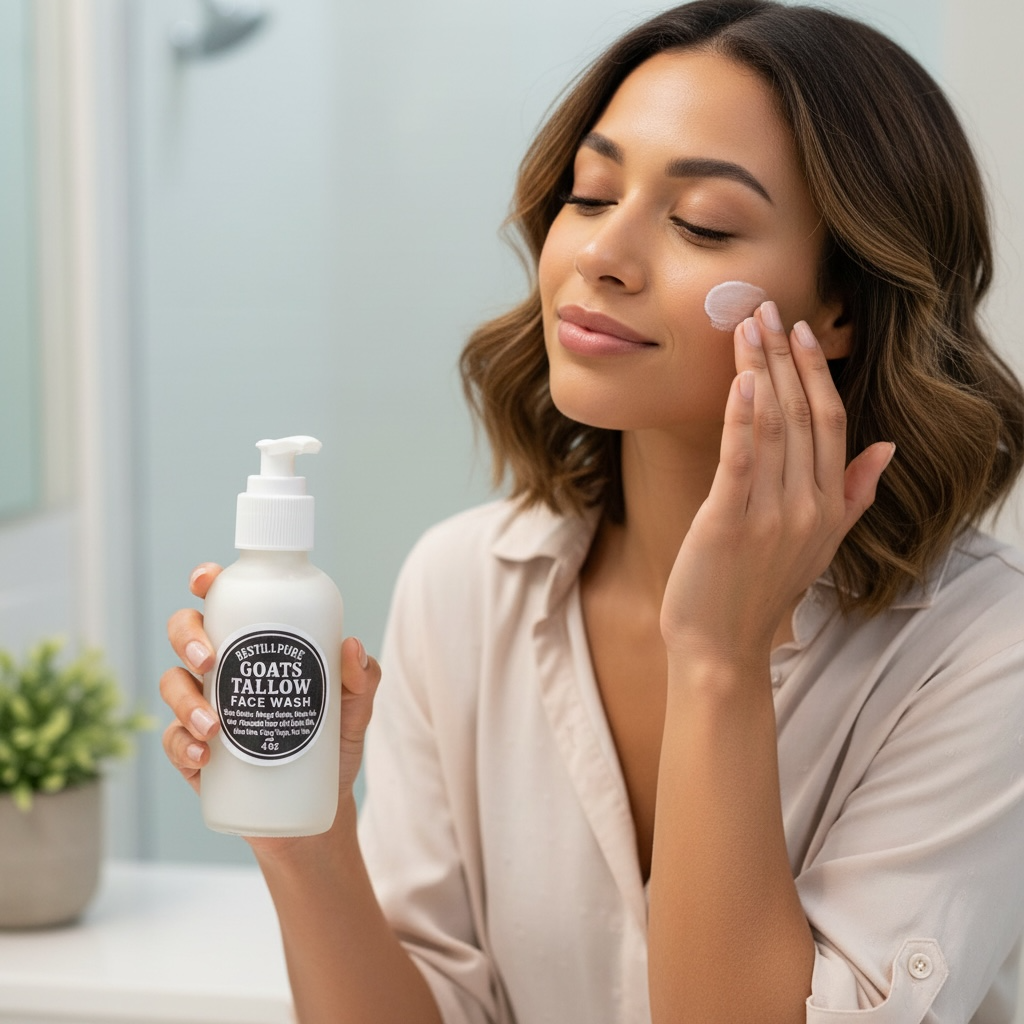 Goats Tallow Face Cleanser. - used organic Tallow